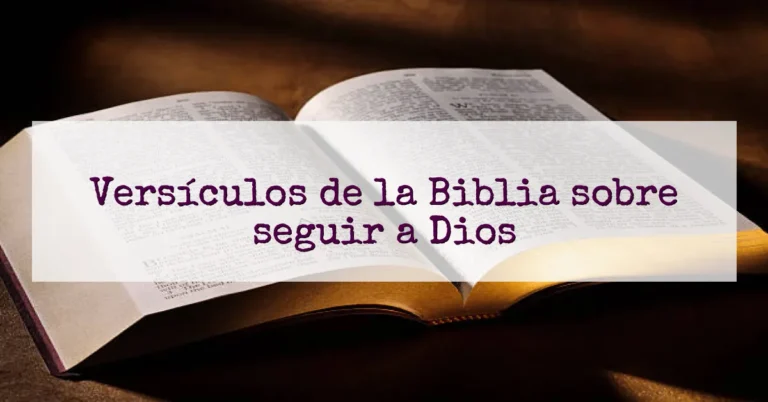 Versículos de la Biblia sobre seguir a Dios