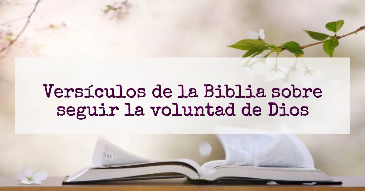 Versículos de la Biblia sobre seguir la voluntad de Dios