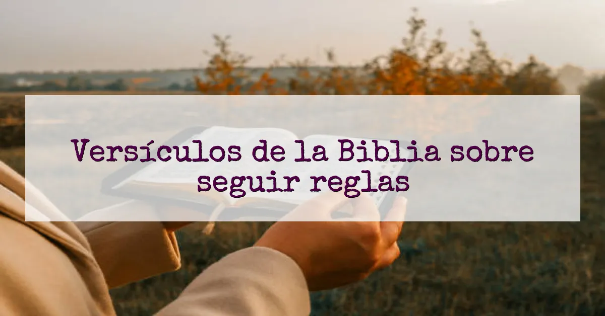 Versículos de la Biblia sobre seguir reglas